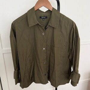 Madewell Olive Green Button-Up Shirt